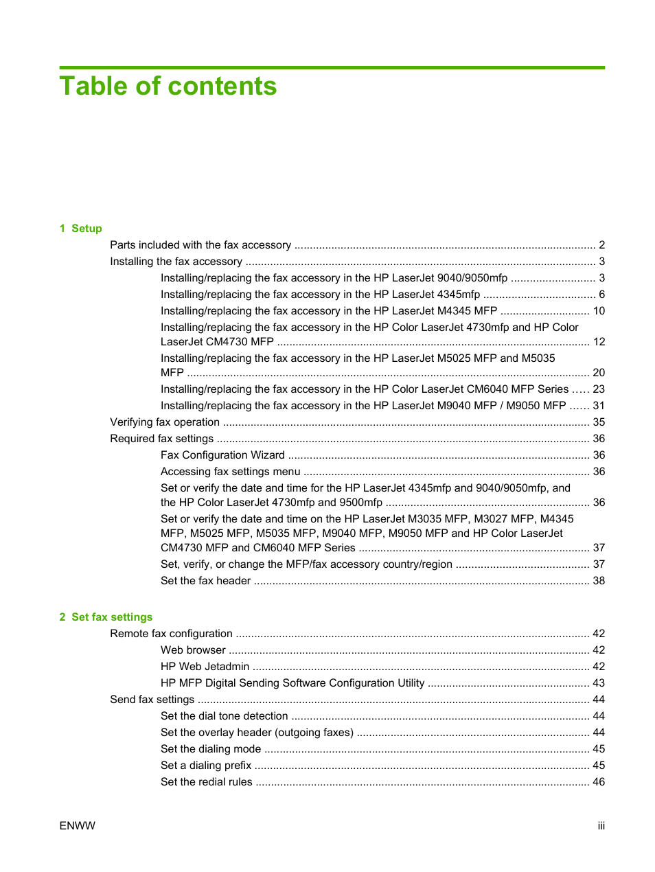 HP LASERJET 300 User Manual | Page 5 / 148