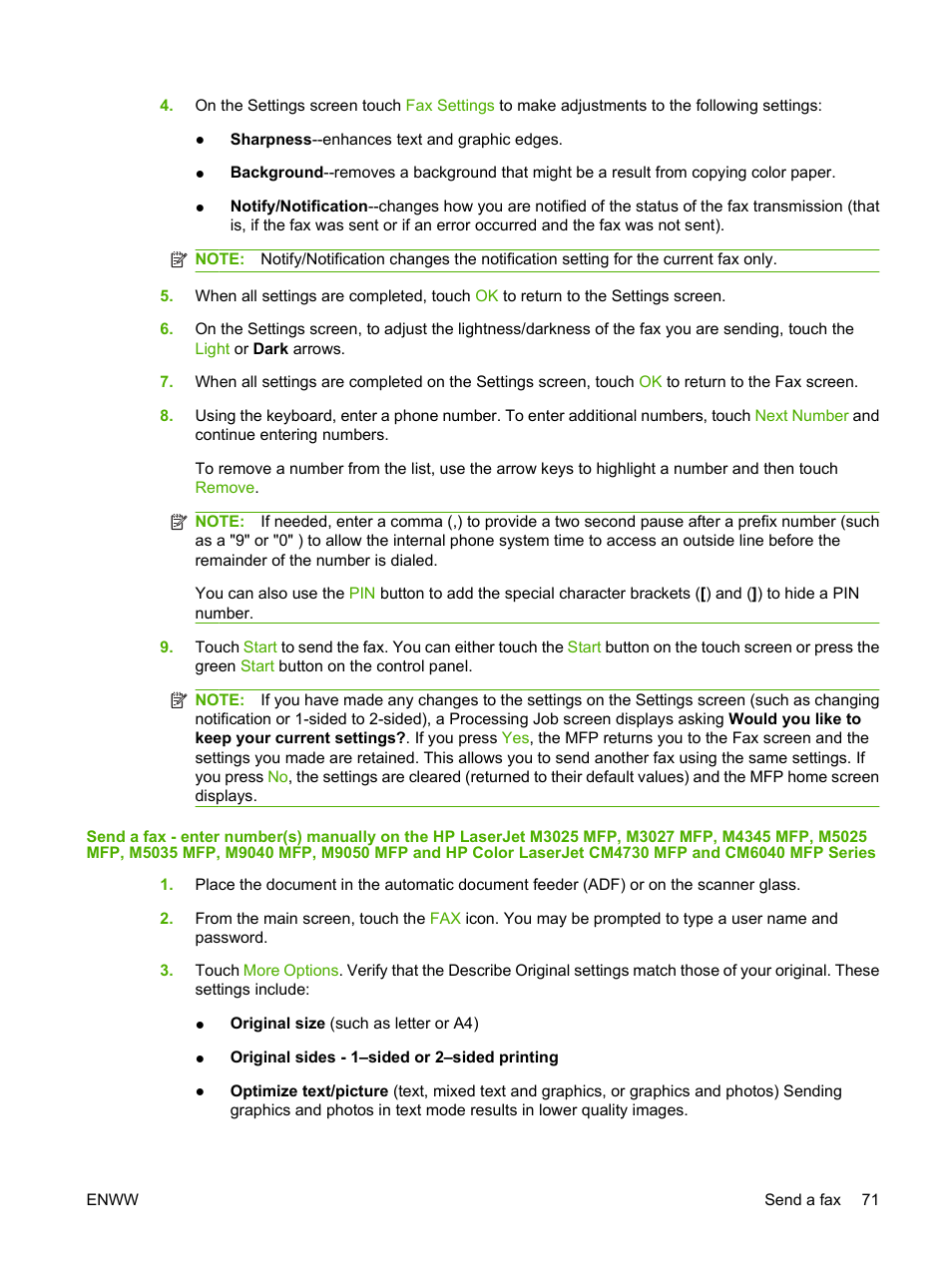 HP LASERJET 300 User Manual | Page 79 / 148
