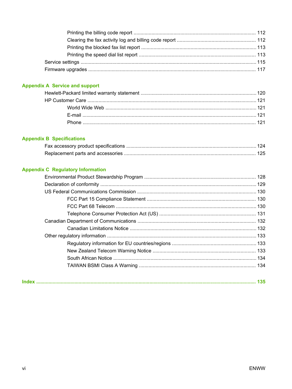 HP LASERJET 300 User Manual | Page 8 / 148