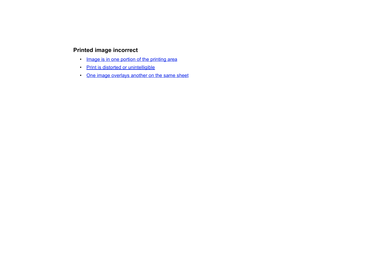 Printed image incorrect | HP 510 User Manual | Page 100 / 219