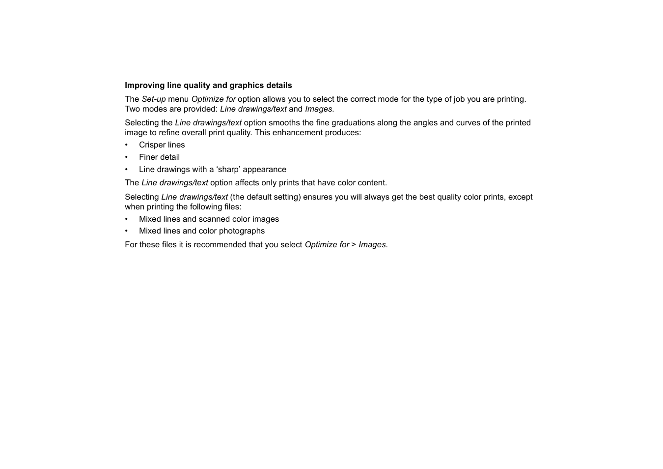 Improving line quality and graphics details | HP 510 User Manual | Page 164 / 219