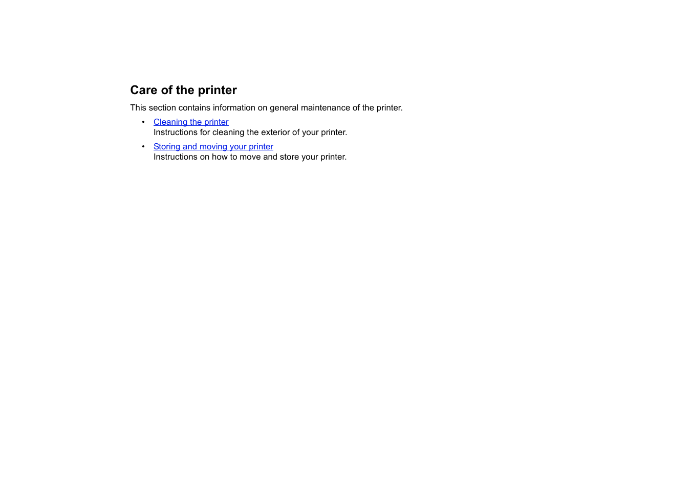 Care of the printer | HP 510 User Manual | Page 184 / 219