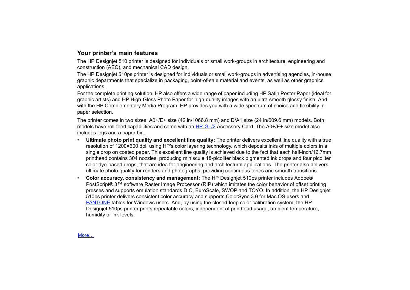 Your printer’s main features | HP 510 User Manual | Page 4 / 219