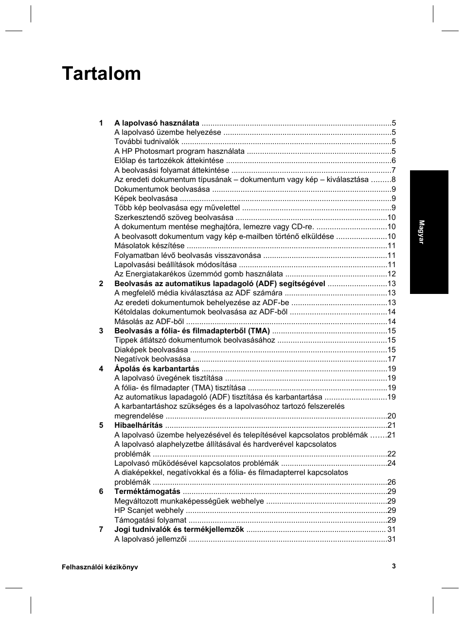 Tartalom | HP 8270 User Manual | Page 167 / 332