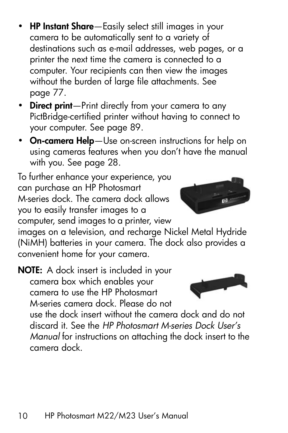 HP PhotoSmart M22 User Manual | Page 10 / 180