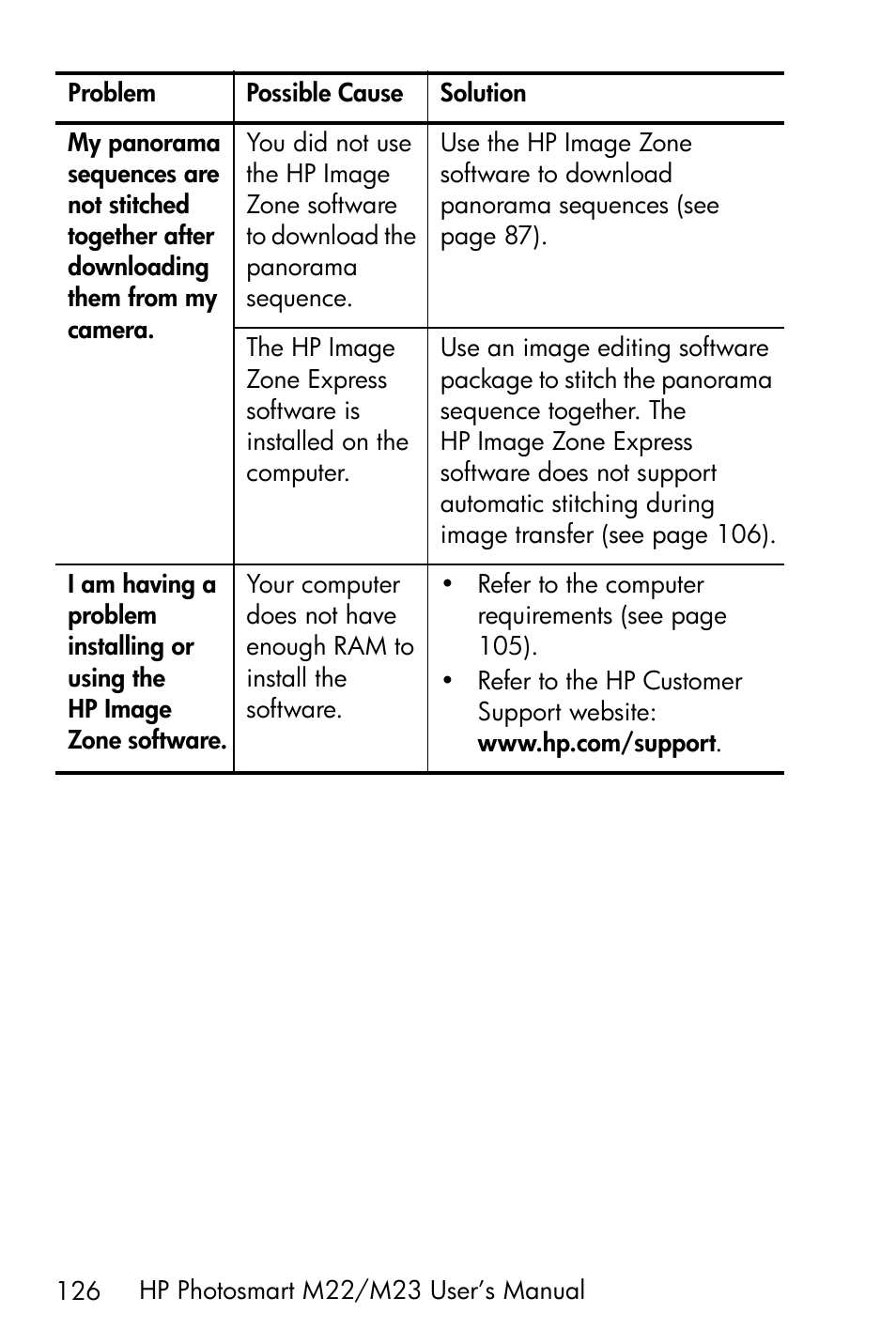 HP PhotoSmart M22 User Manual | Page 126 / 180