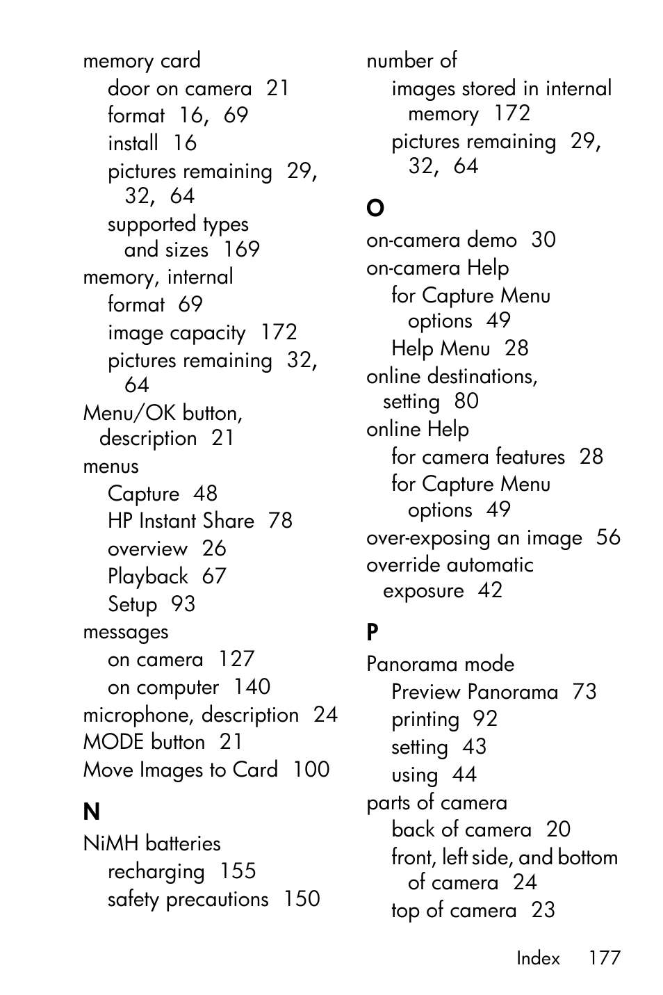 HP PhotoSmart M22 User Manual | Page 177 / 180