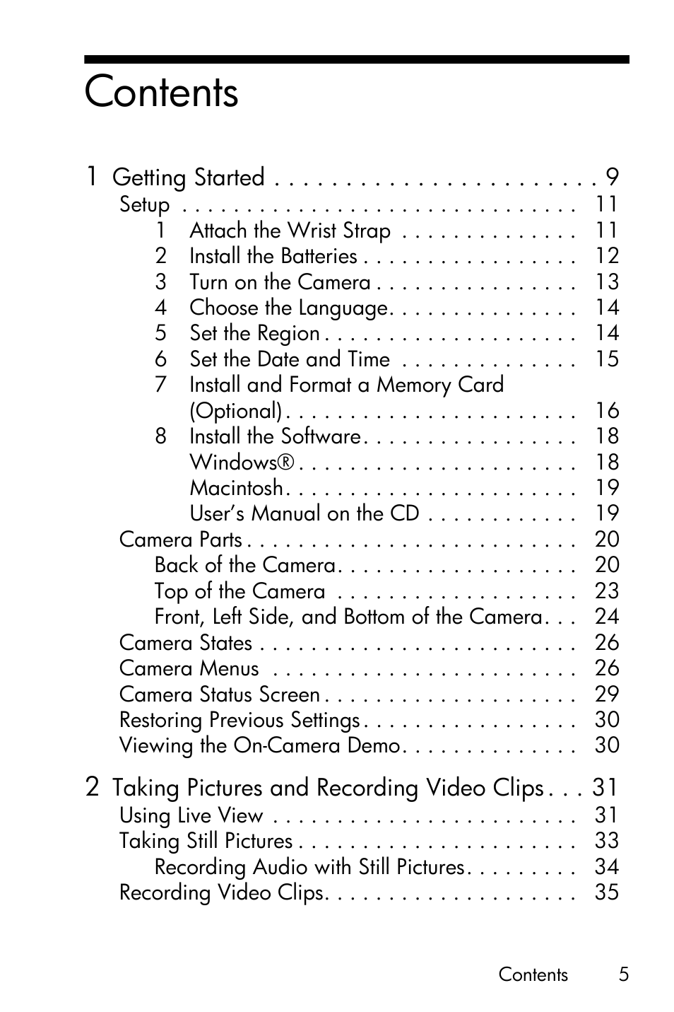 HP PhotoSmart M22 User Manual | Page 5 / 180