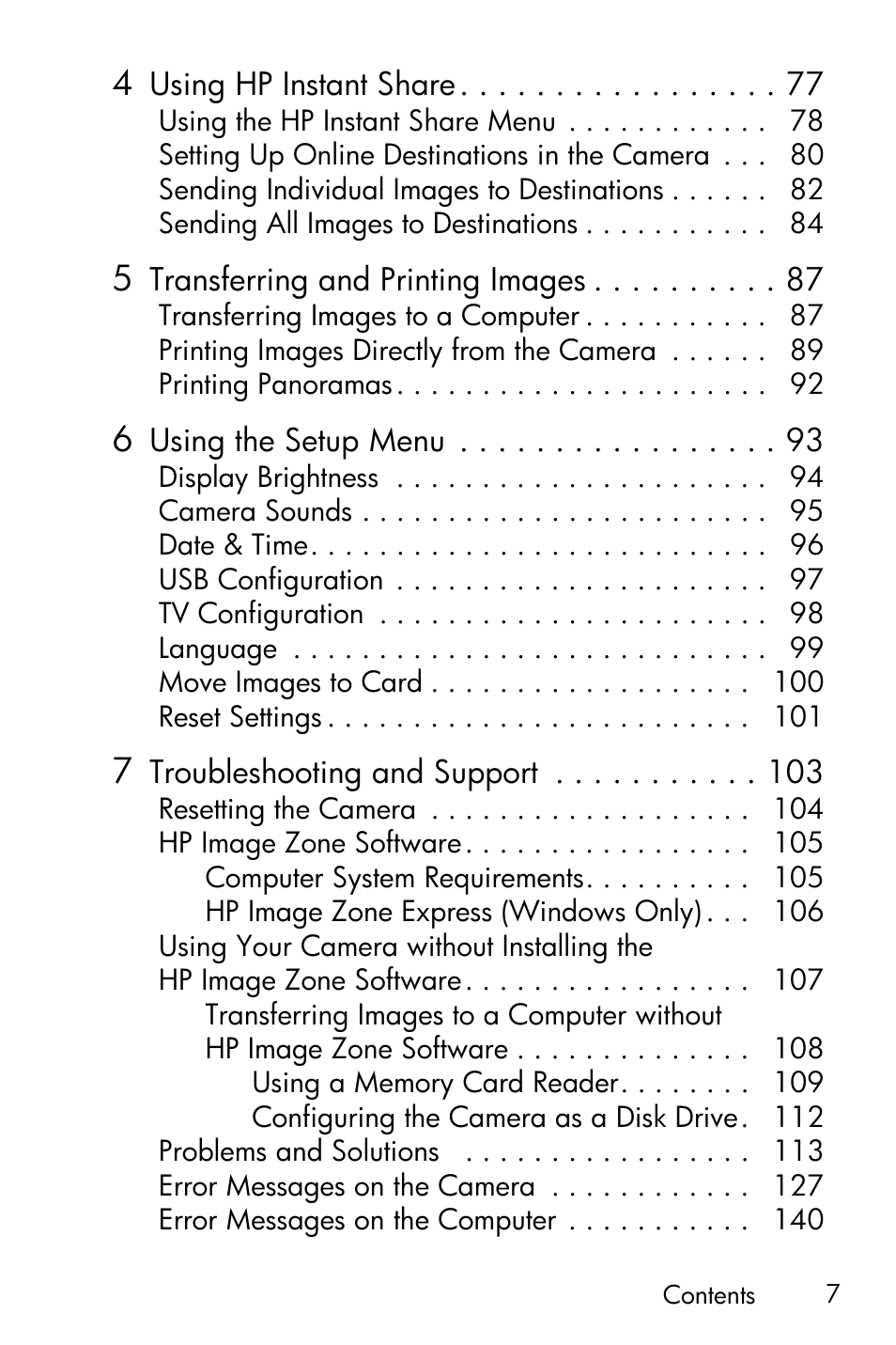 HP PhotoSmart M22 User Manual | Page 7 / 180