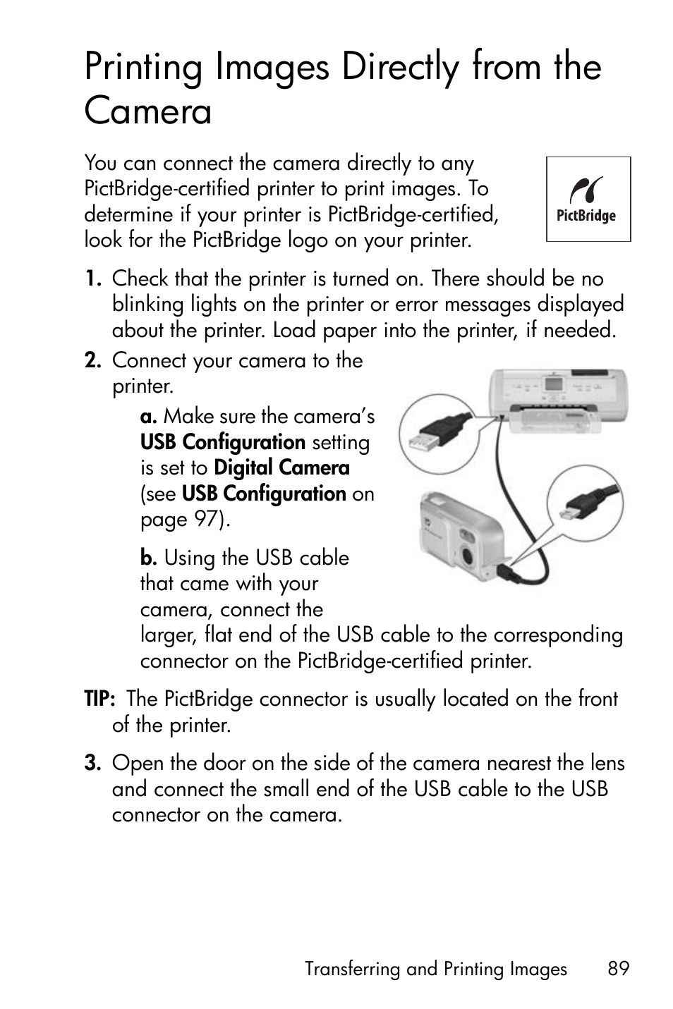 Printing images directly from the camera, Printing images directly from the camera on | HP PhotoSmart M22 User Manual | Page 89 / 180