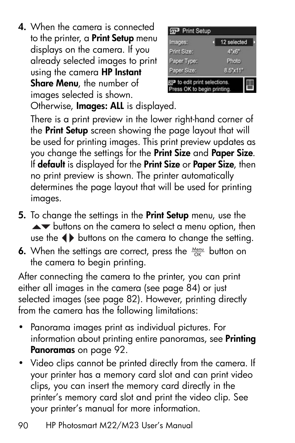 HP PhotoSmart M22 User Manual | Page 90 / 180