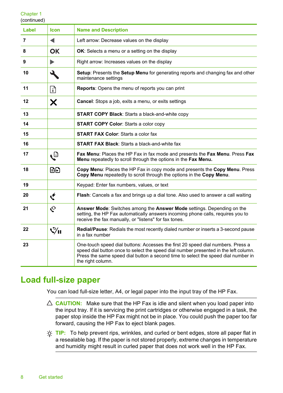 Load full-size paper | HP 3100 User Manual | Page 12 / 97