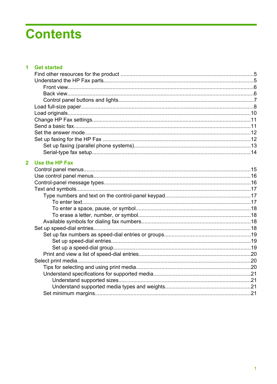 HP 3100 User Manual | Page 5 / 97
