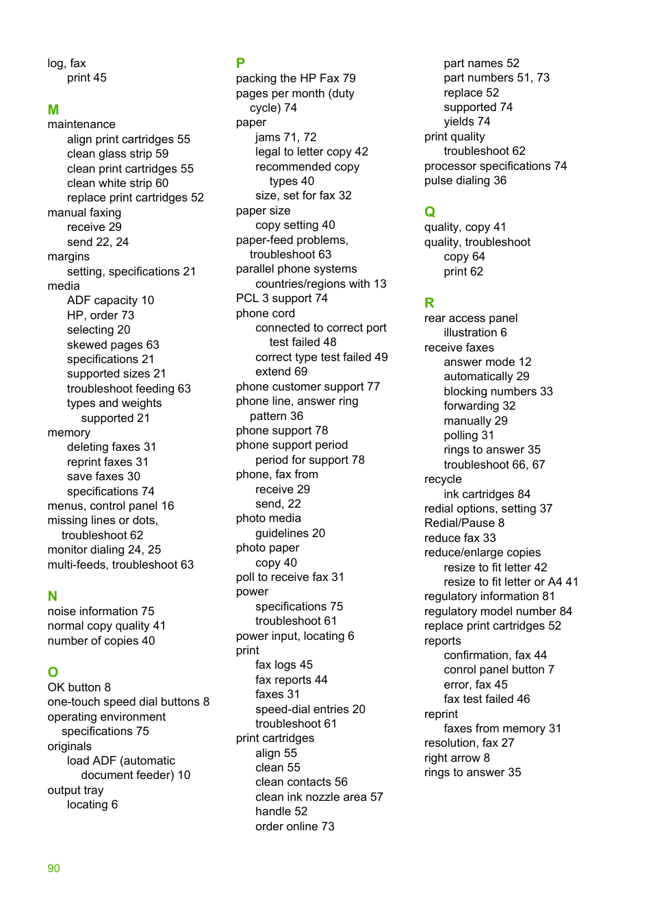 HP 3100 User Manual | Page 94 / 97