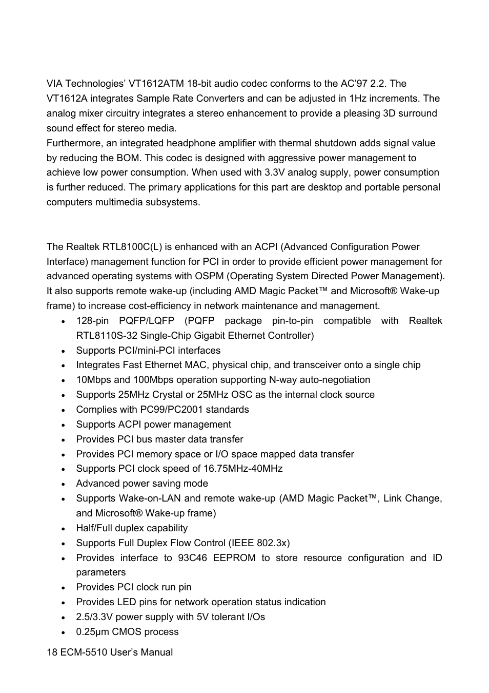 HP AMD Geode ECM-5510 User Manual | Page 18 / 111