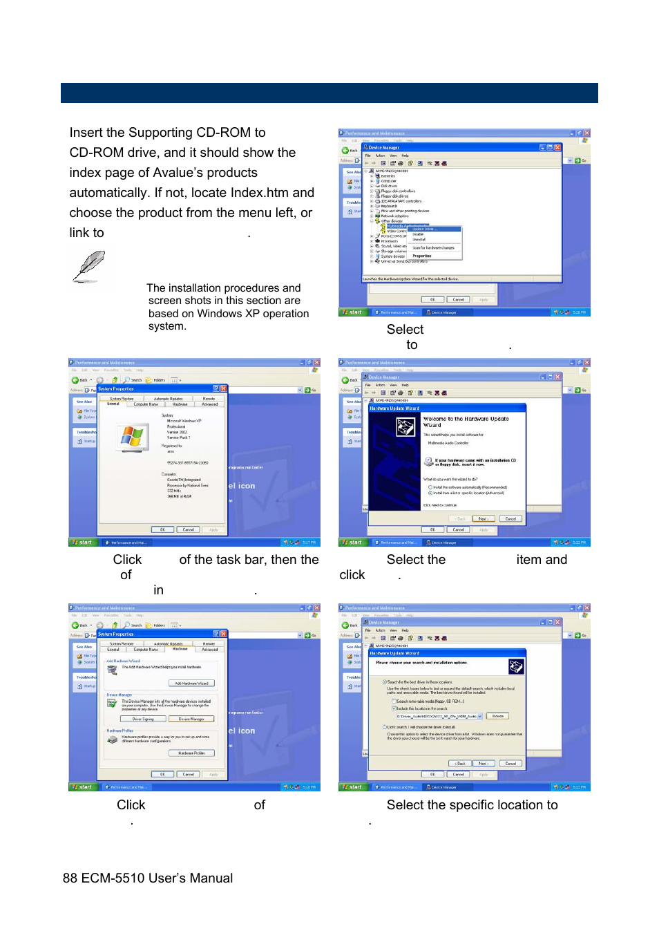 HP AMD Geode ECM-5510 User Manual | Page 88 / 111