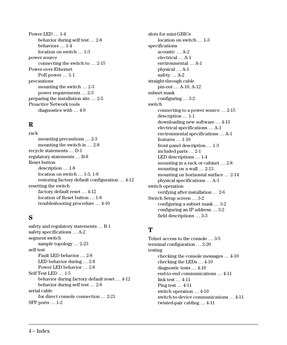 HP 2520G-POE User Manual | Page 98 / 101