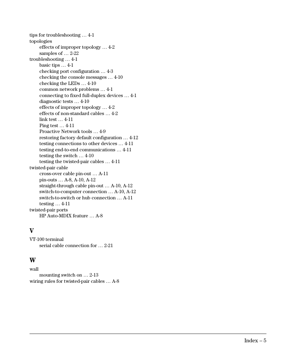 HP 2520G-POE User Manual | Page 99 / 101