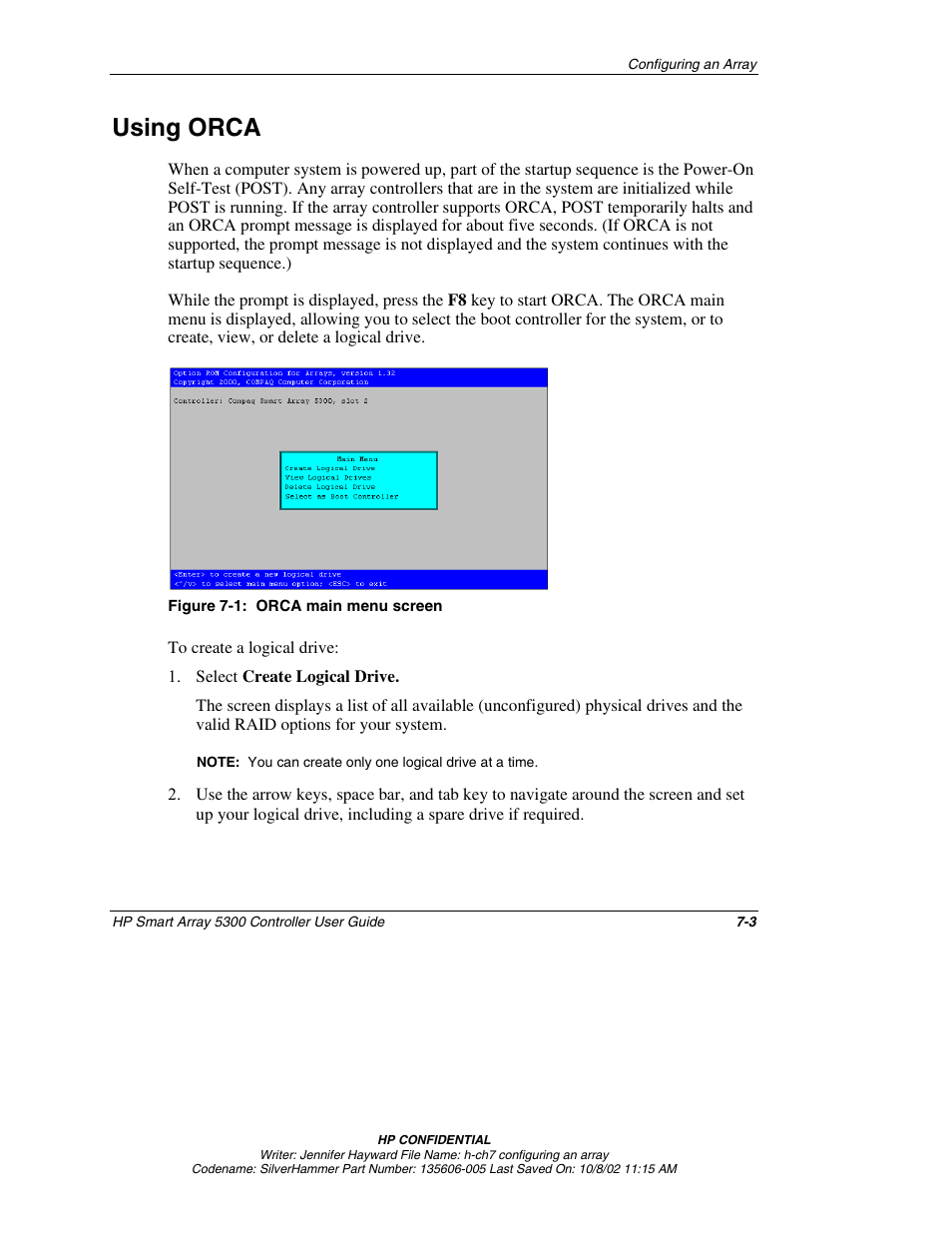 Using orca, Using orca -3 | HP 5300 User Manual | Page 45 / 164