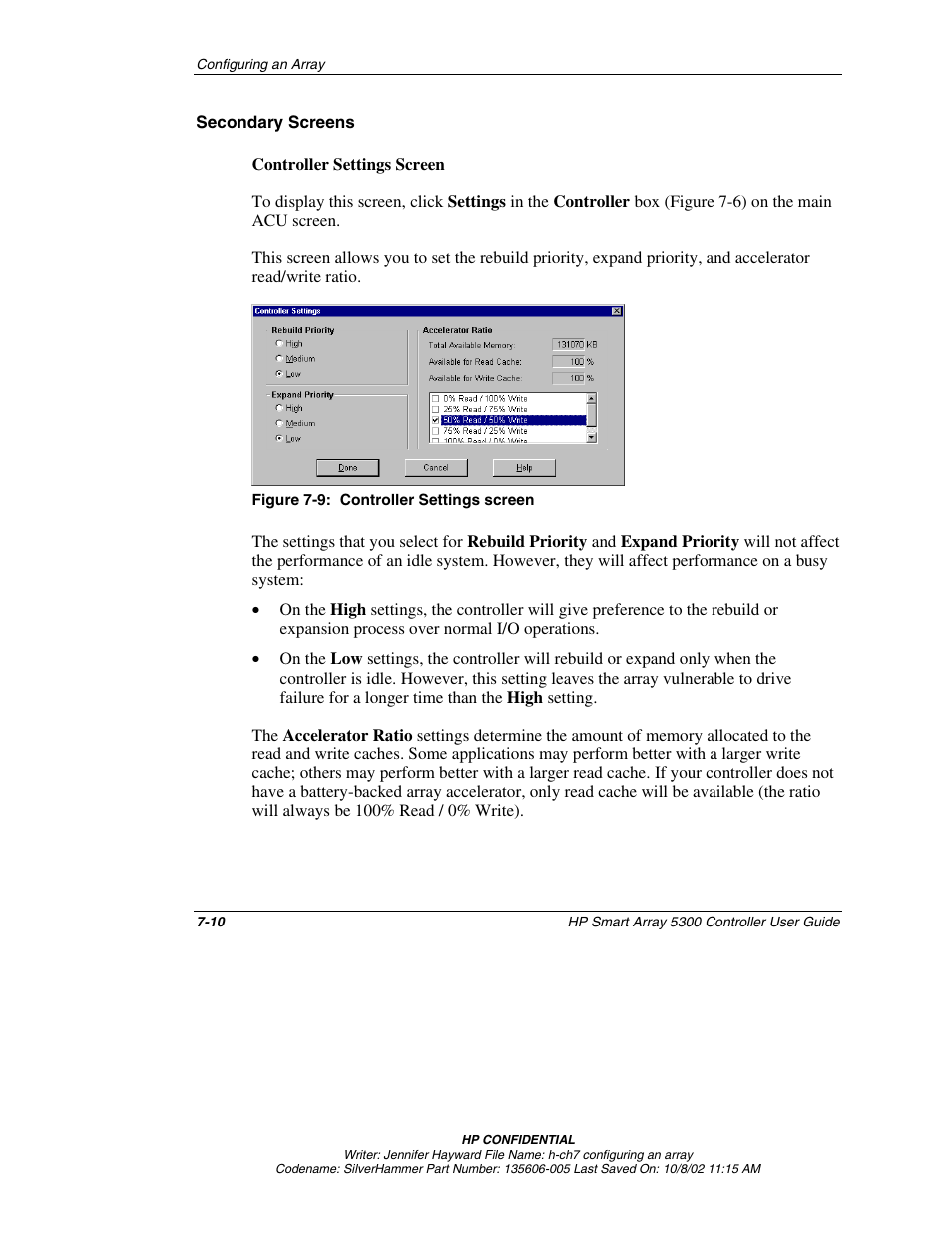 Secondary screens | HP 5300 User Manual | Page 52 / 164