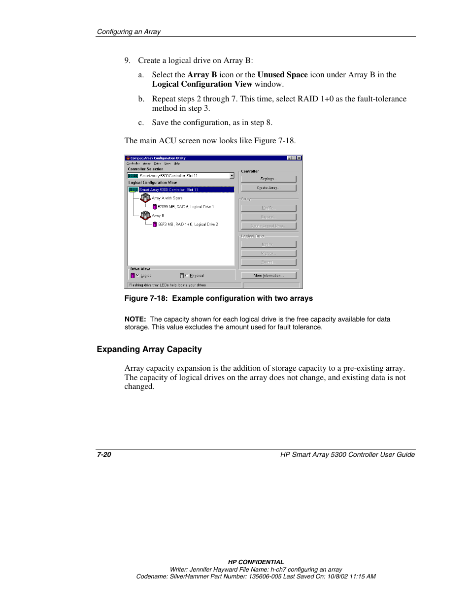 Expanding array capacity | HP 5300 User Manual | Page 62 / 164