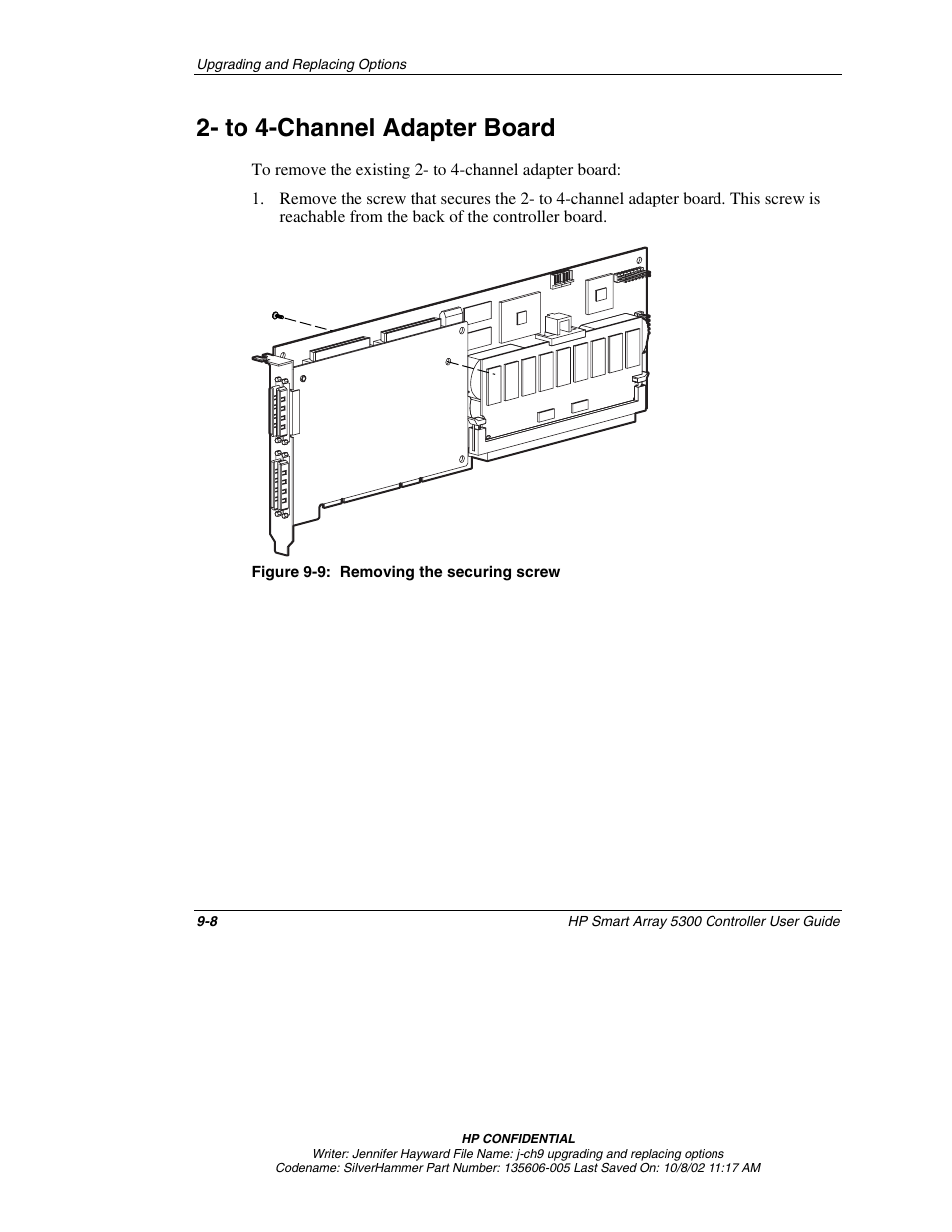 To 4-channel adapter board, To 4-channel adapter board -8 | HP 5300 User Manual | Page 88 / 164