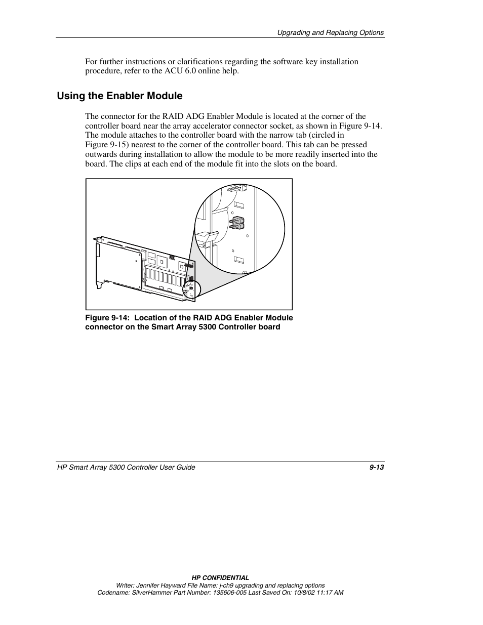 Using the enabler module, Using the enabler module -13 | HP 5300 User Manual | Page 93 / 164