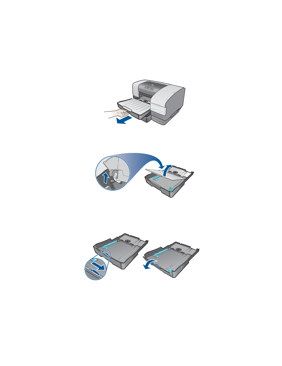 Loading media, Loading media -5 | HP 1100dtn User Manual | Page 29 / 102