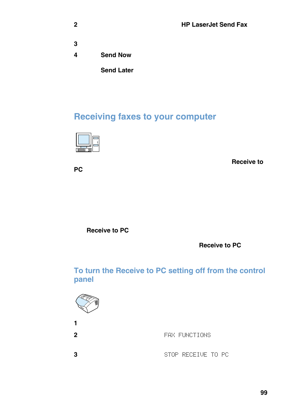 Receiving faxes to your computer | HP 3200m User Manual | Page 101 / 288