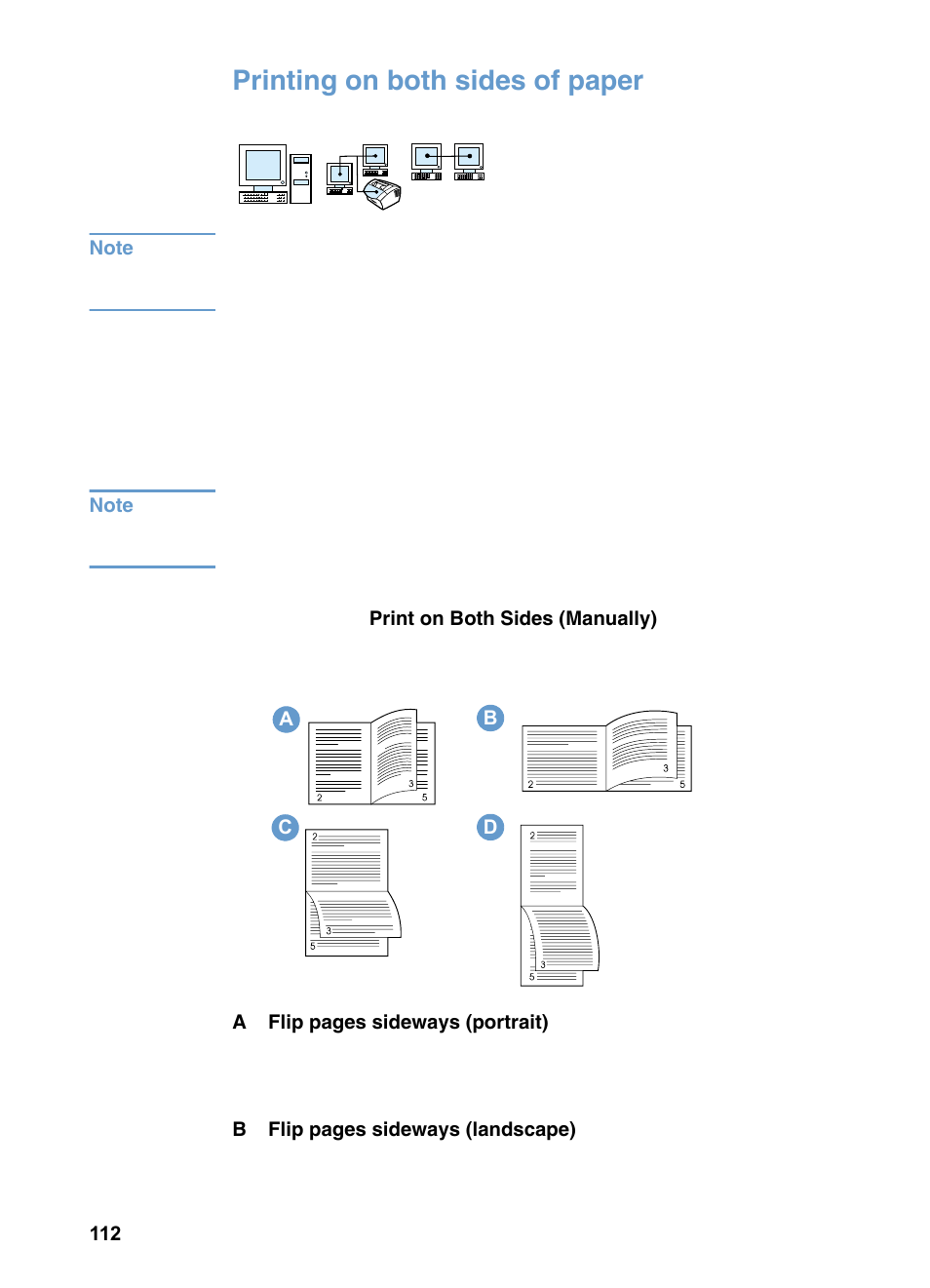 Printing on both sides of paper | HP 3200m User Manual | Page 114 / 288