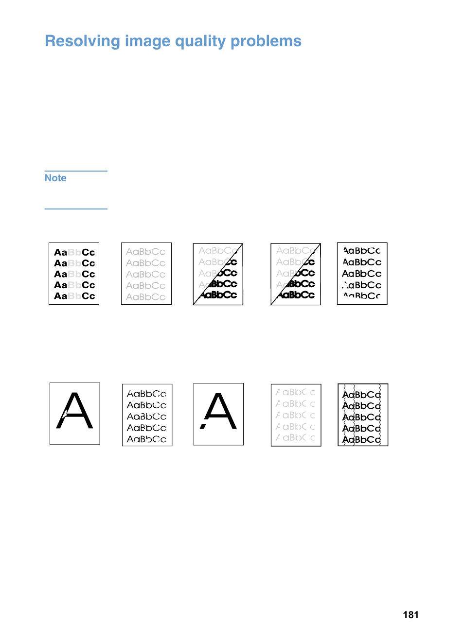 Resolving image quality problems | HP 3200m User Manual | Page 183 / 288