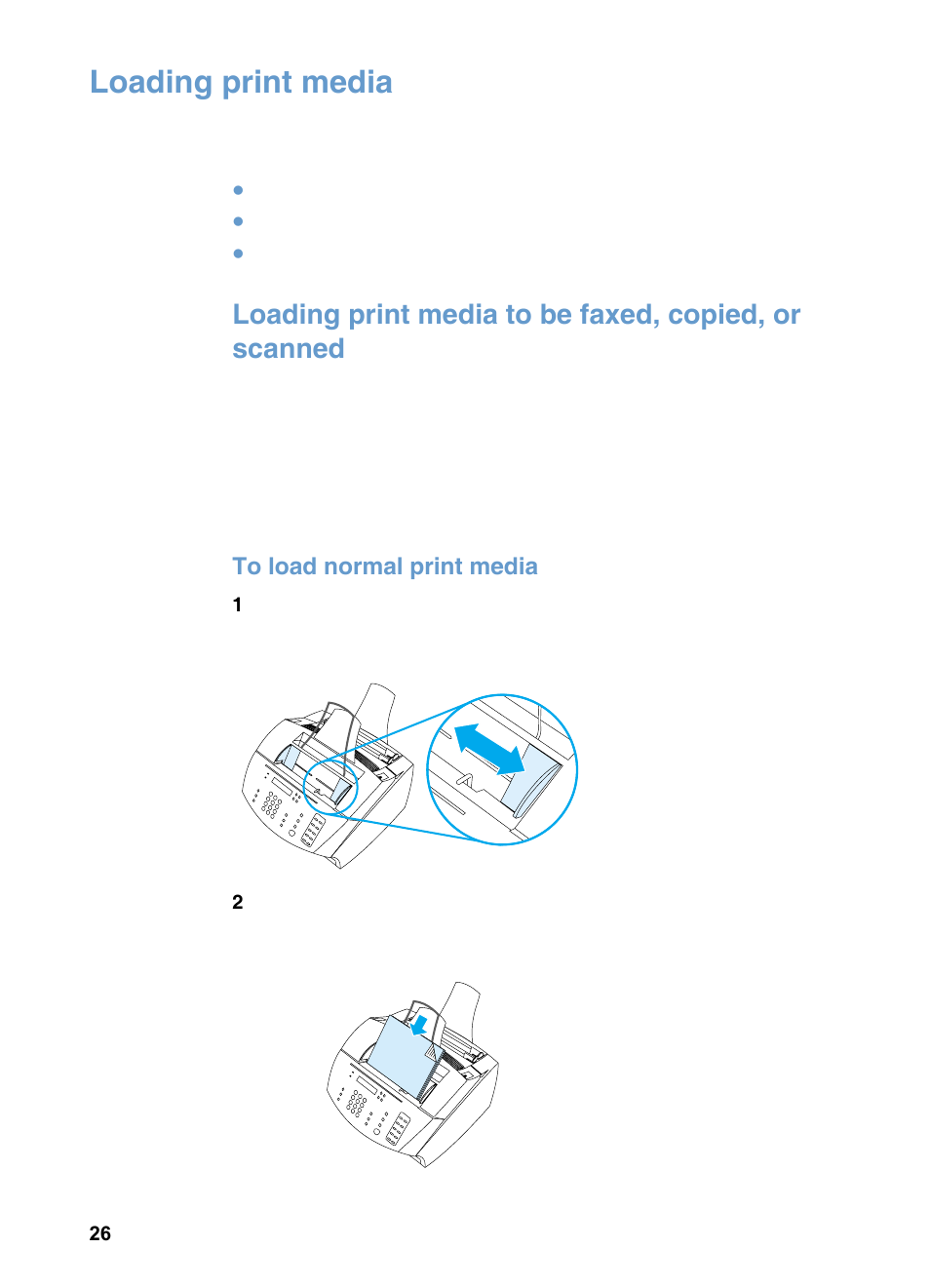 Loading print media | HP 3200m User Manual | Page 28 / 288