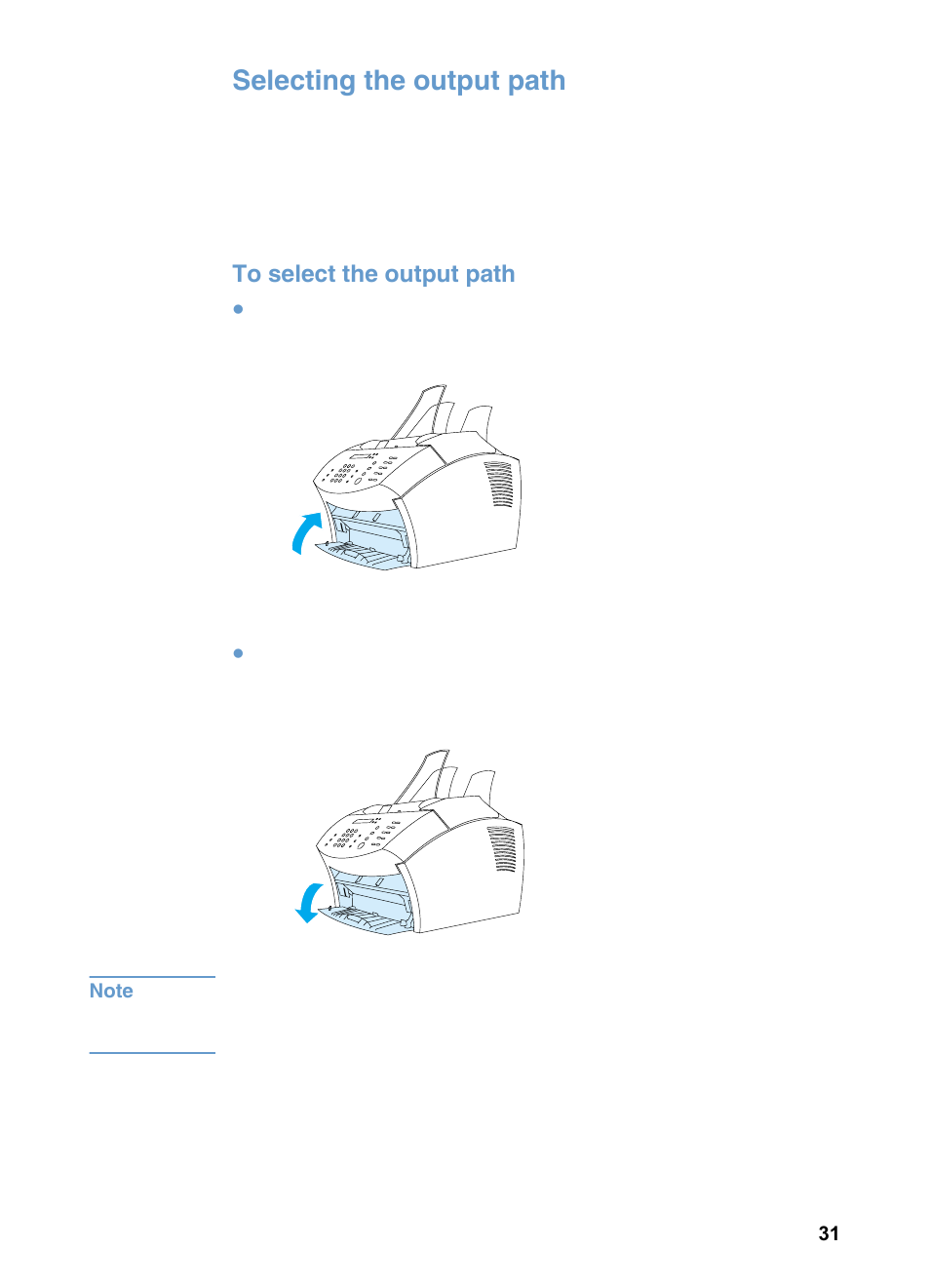 Selecting the output path | HP 3200m User Manual | Page 33 / 288