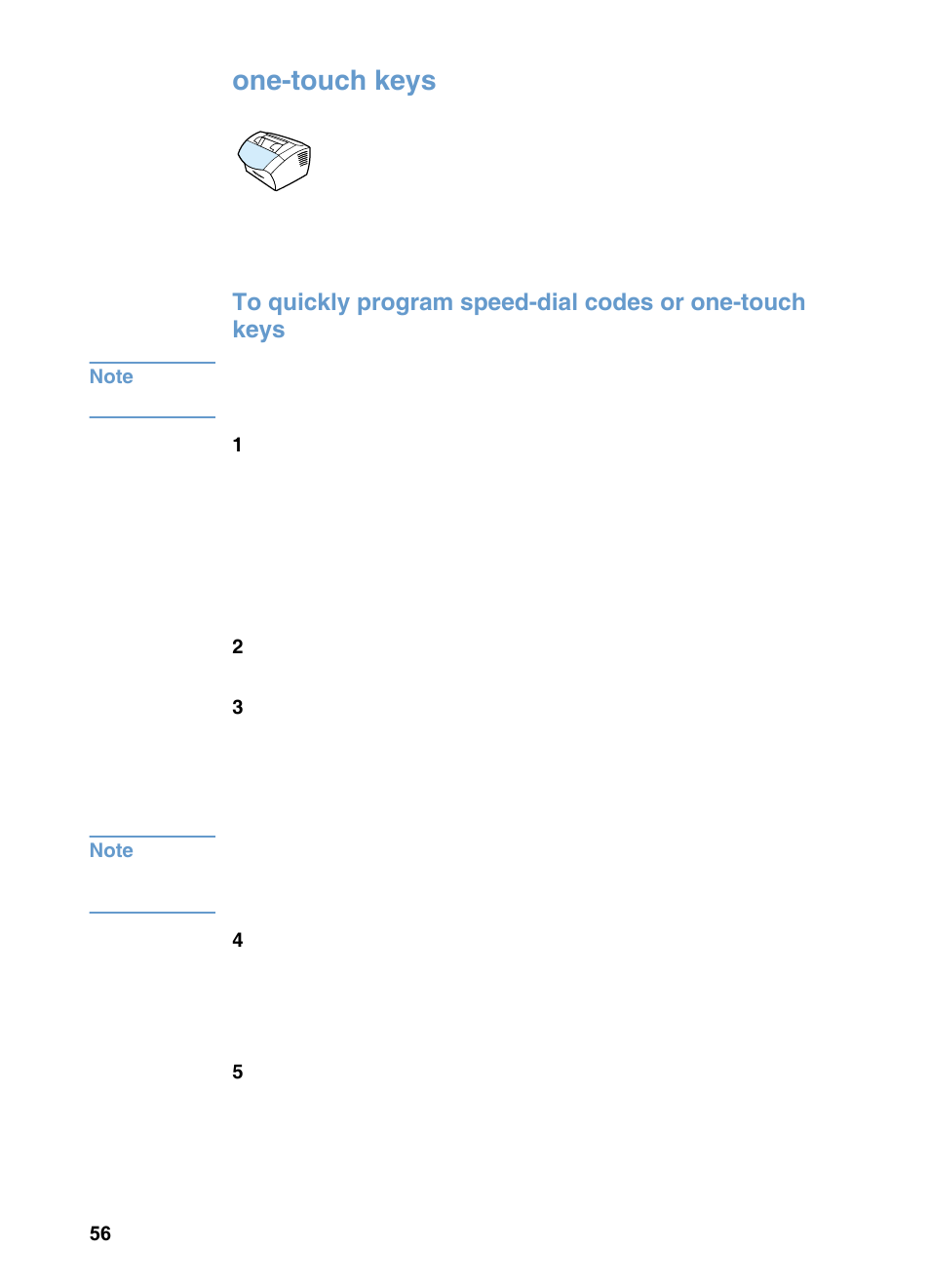 One-touch keys | HP 3200m User Manual | Page 58 / 288