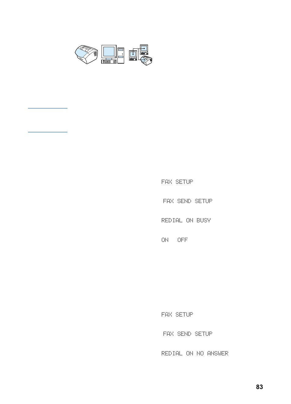 Changing how the product redials | HP 3200m User Manual | Page 85 / 288