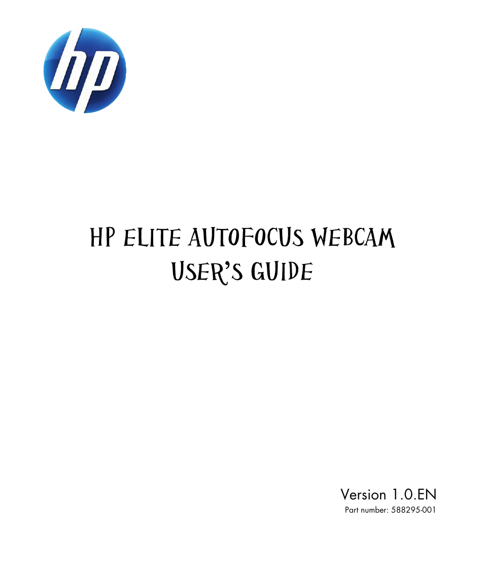 HP 588295-001 User Manual | 20 pages