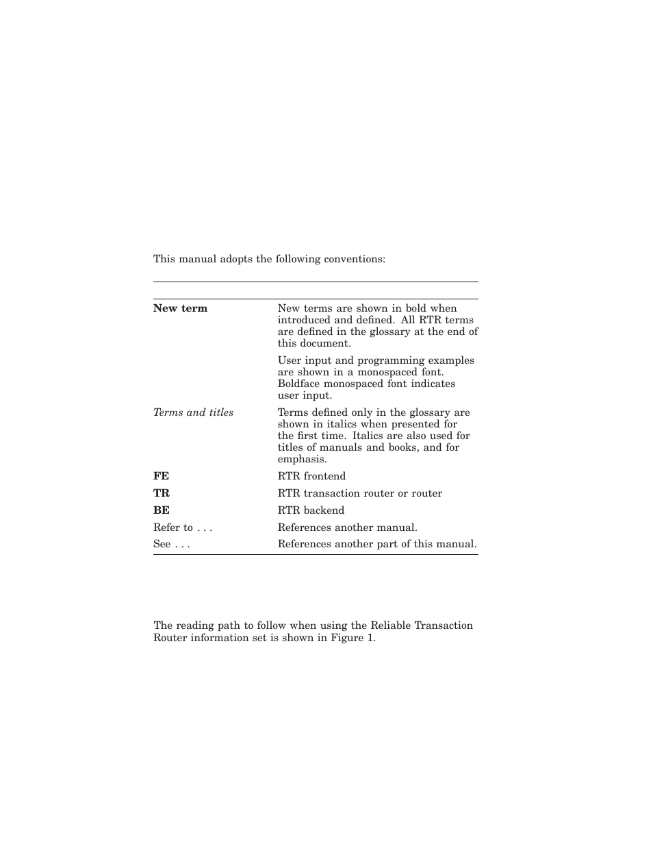 Reading path | HP Reliable Transaction Router User Manual | Page 10 / 100