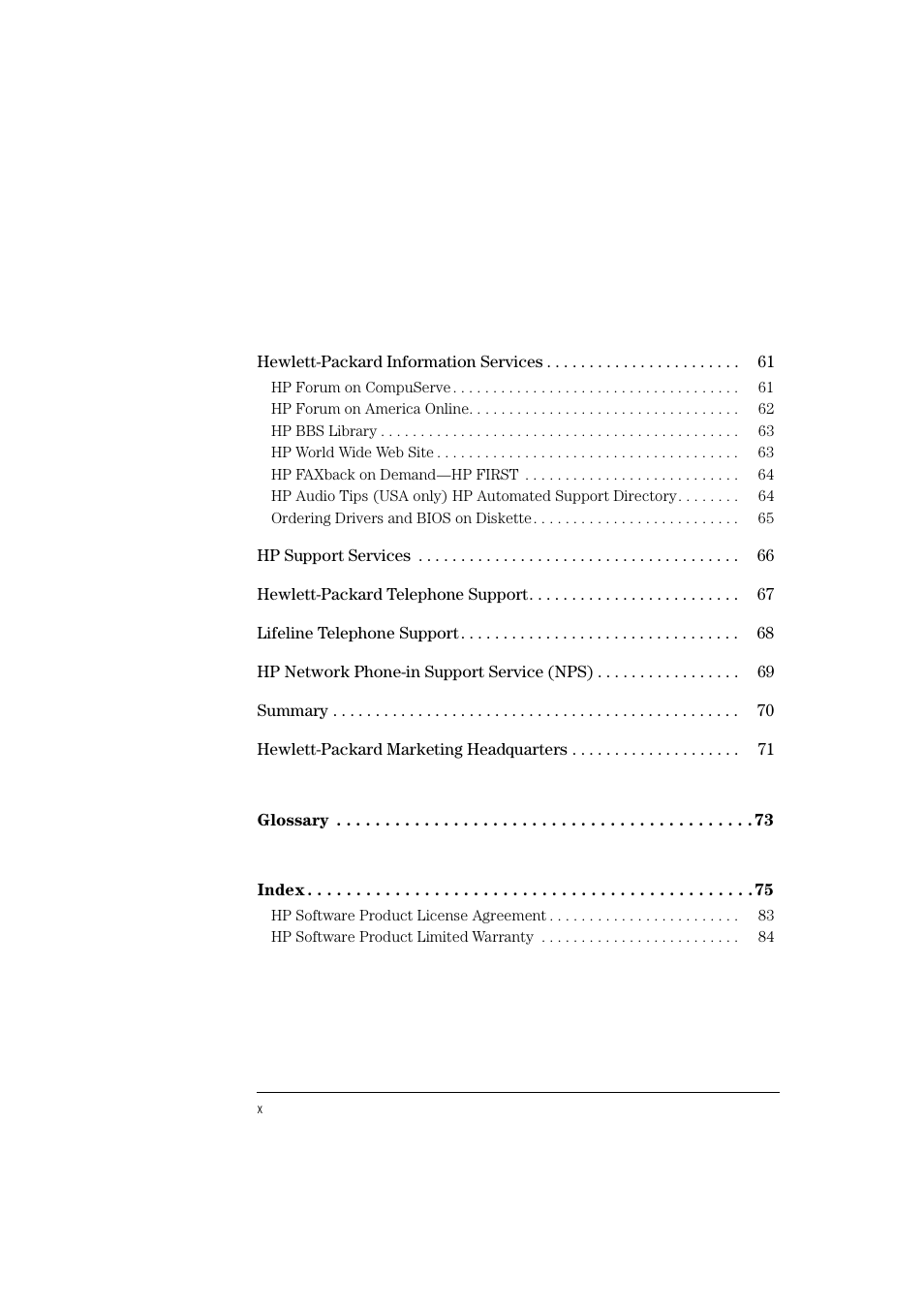 HP HEWLET HP VECTRA VA 6/XXX User Manual | Page 10 / 96