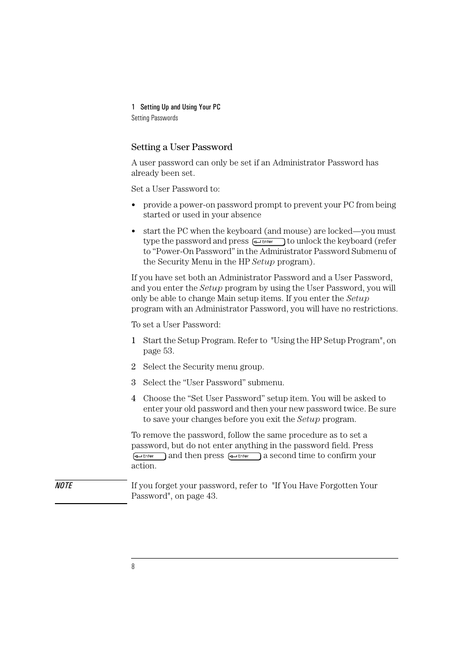 HP HEWLET HP VECTRA VA 6/XXX User Manual | Page 18 / 96