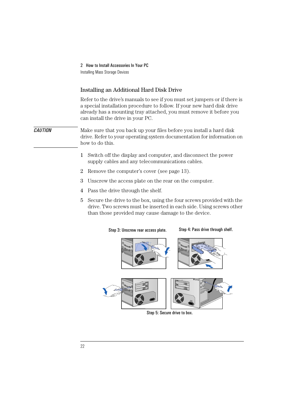 HP HEWLET HP VECTRA VA 6/XXX User Manual | Page 32 / 96