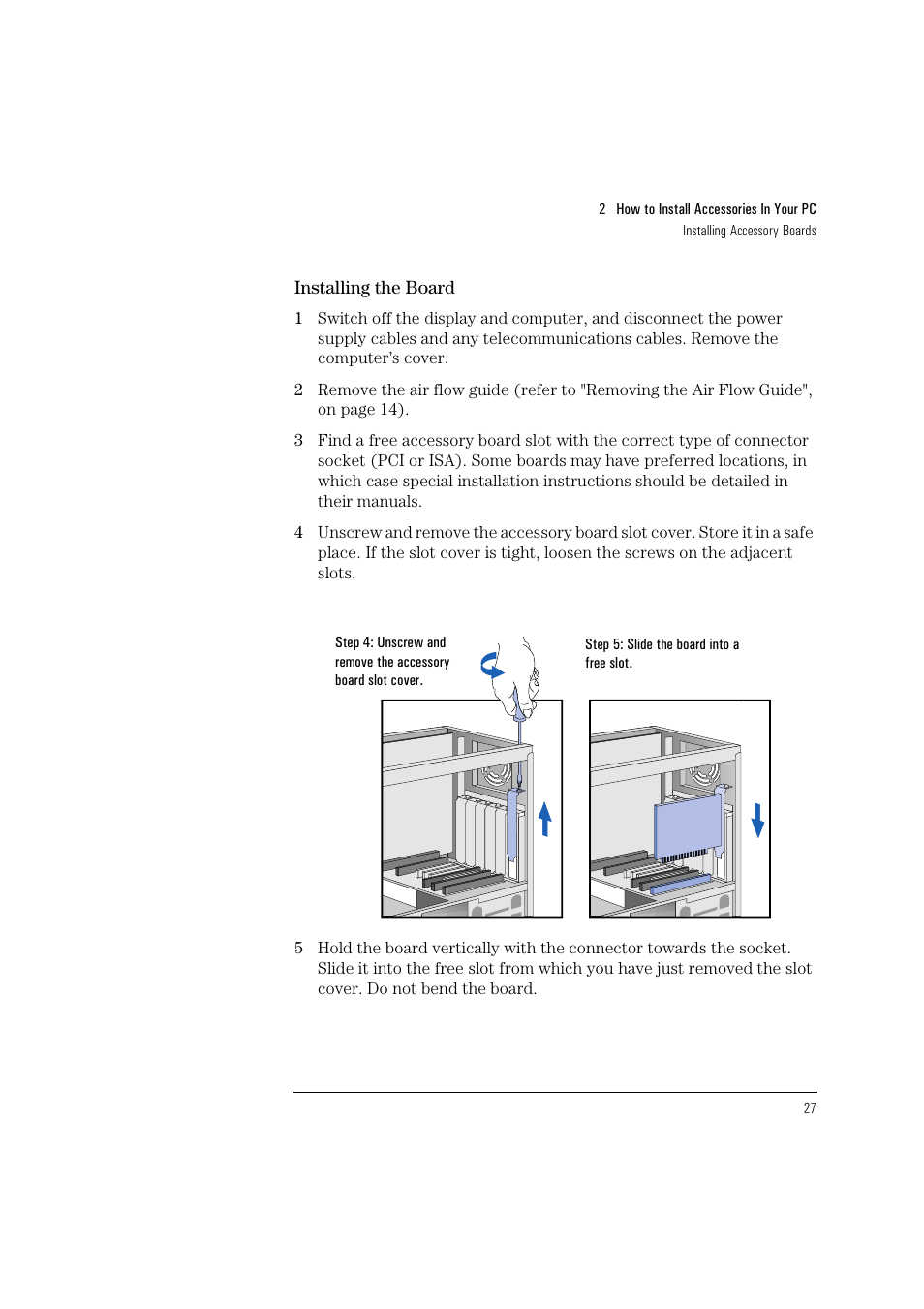 HP HEWLET HP VECTRA VA 6/XXX User Manual | Page 37 / 96