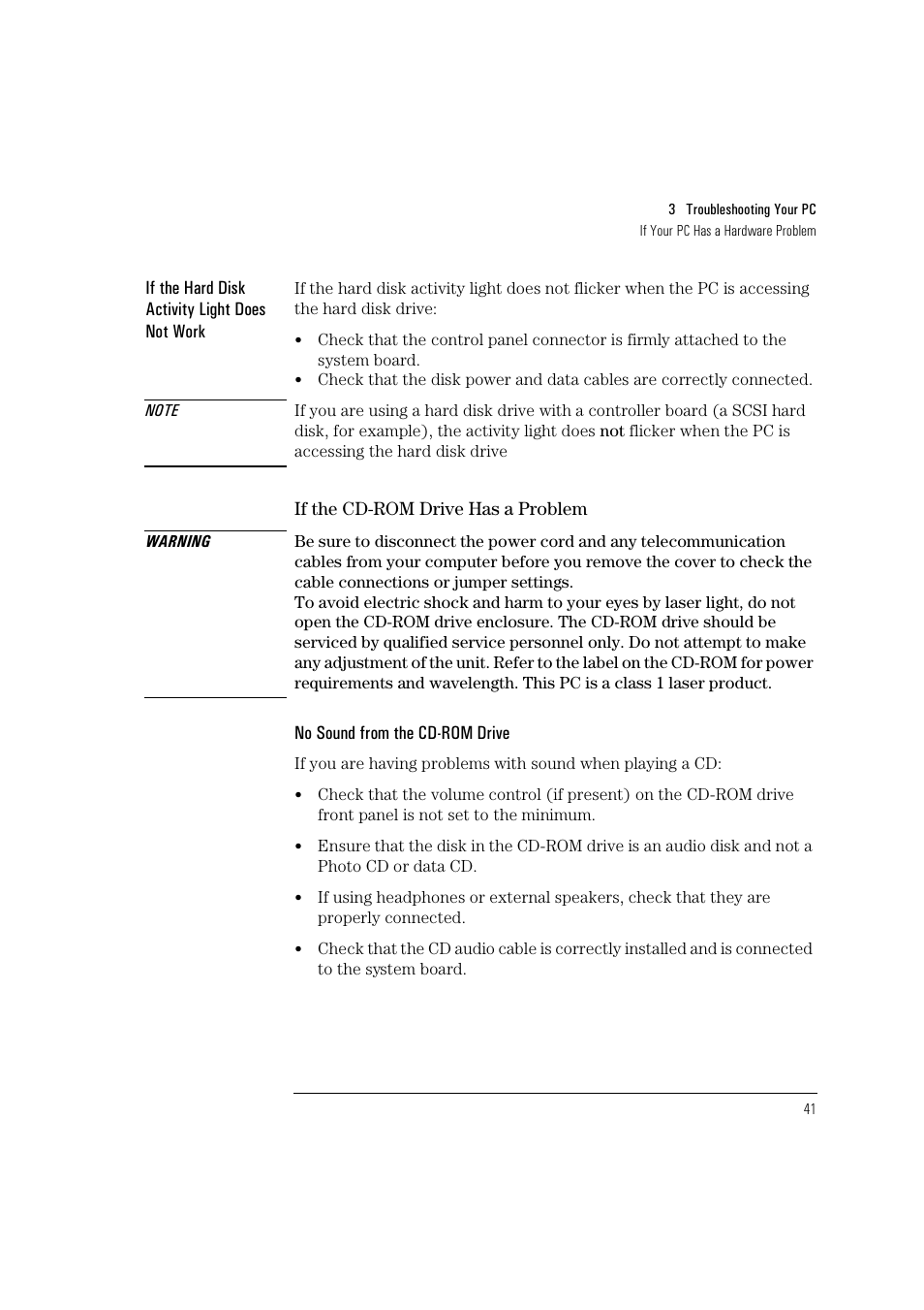 HP HEWLET HP VECTRA VA 6/XXX User Manual | Page 51 / 96