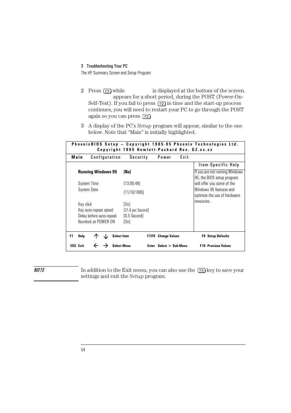 HP HEWLET HP VECTRA VA 6/XXX User Manual | Page 64 / 96