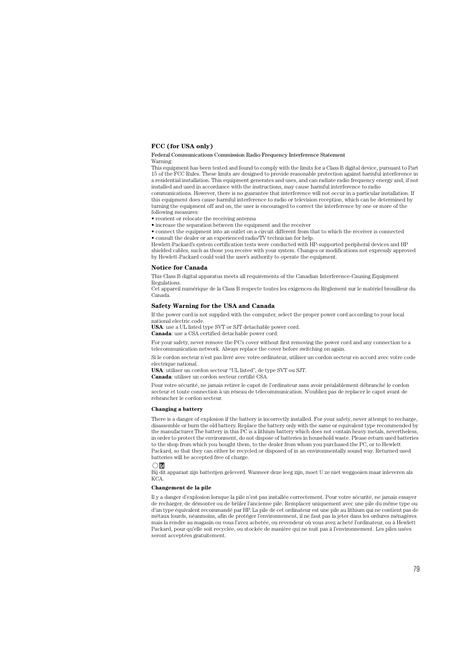 HP HEWLET HP VECTRA VA 6/XXX User Manual | Page 89 / 96