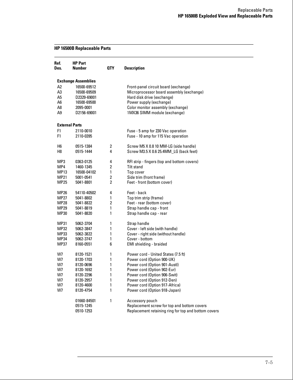 HP 16500B User Manual | Page 102 / 129