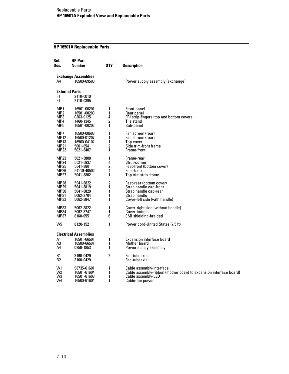 HP 16500B User Manual | Page 107 / 129