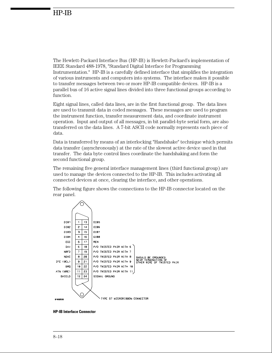 Hp-ib | HP 16500B User Manual | Page 127 / 129