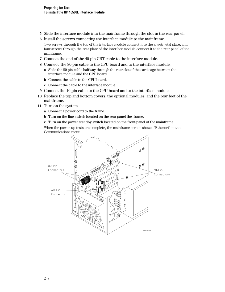 HP 16500B User Manual | Page 21 / 129