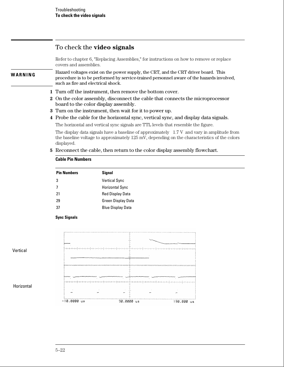 To check the video signals | HP 16500B User Manual | Page 65 / 129