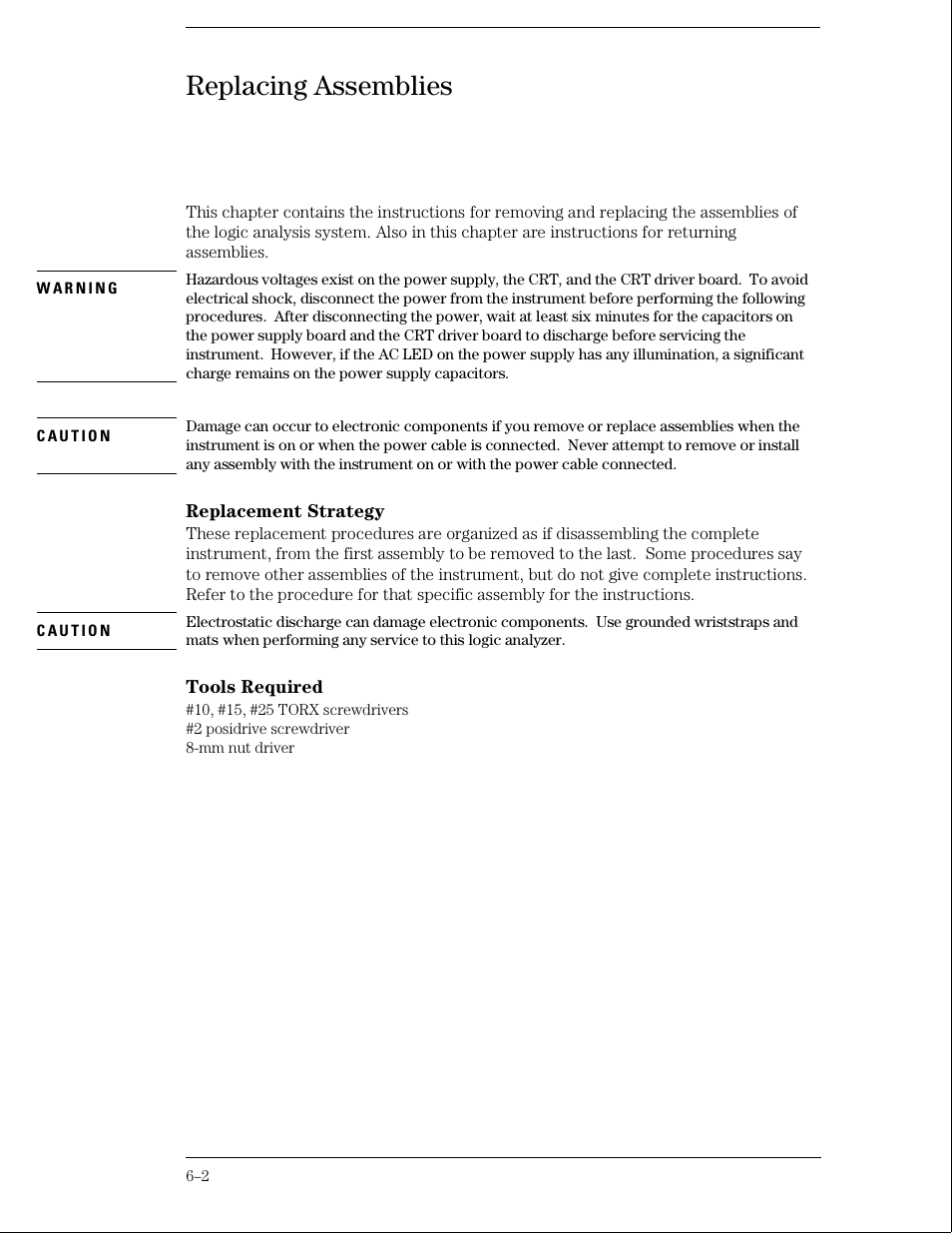 Replacing assemblies | HP 16500B User Manual | Page 77 / 129